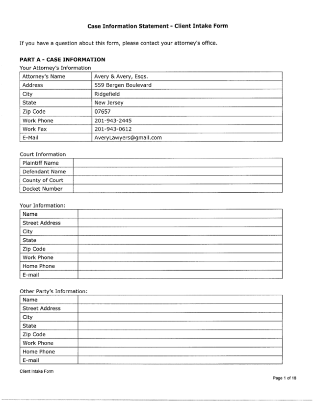 CIS Information Sheets